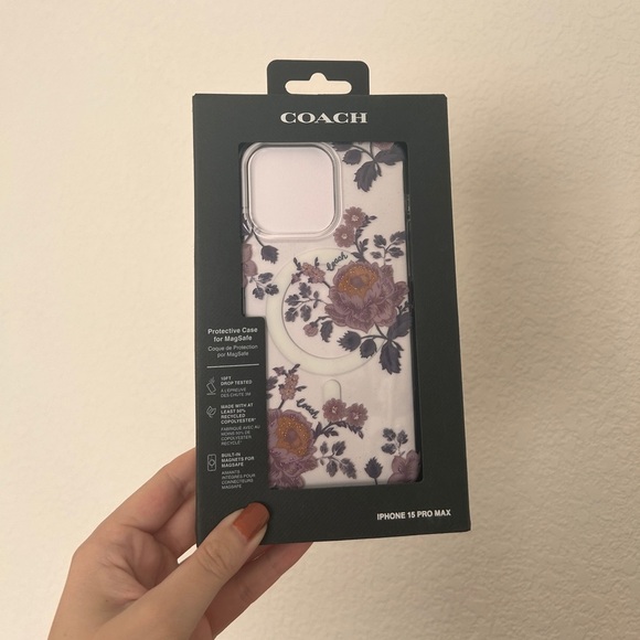 Coach Moody Floral iPhone 15 PRO MAX Case, Compatible with MagSafe- NIB - Picture 2 of 12
